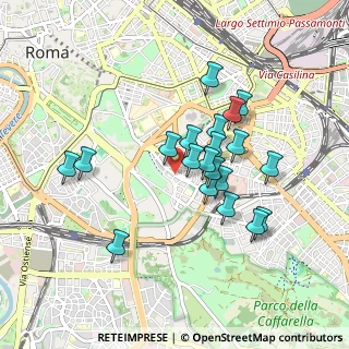 Mappa Via Aquitania, 00183 Roma RM, Italia (0.8185)