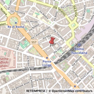Mappa Via Noto, 37, 00182 Roma, Roma (Lazio)