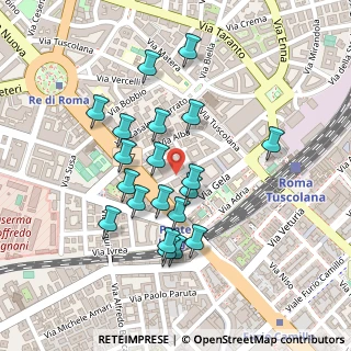 Mappa Via Saluzzo, 00182 Roma RM, Italia (0.2215)