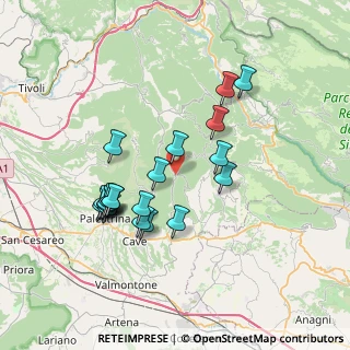 Mappa Via Castellana, 00030 San Vito Romano RM, Italia (7.195)