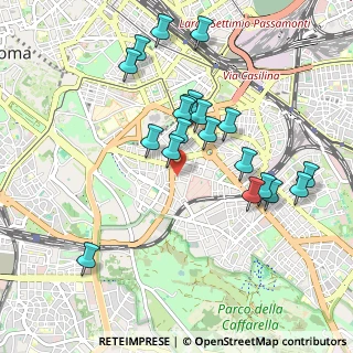 Mappa Via Dacia, 00183 Roma RM, Italia (0.997)
