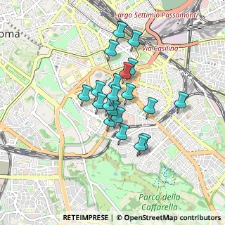 Mappa Via Dacia, 00183 Roma RM, Italia (0.6485)