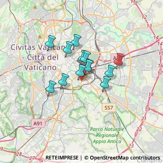 Mappa Via Dacia, 00183 Roma RM, Italia (2.57)