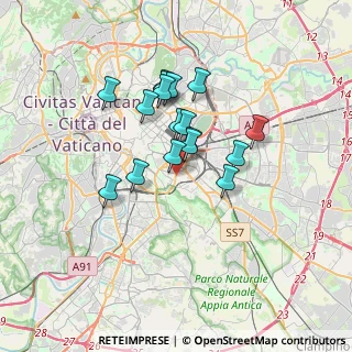 Mappa Via Altino, 00183 Roma RM, Italia (2.84647)