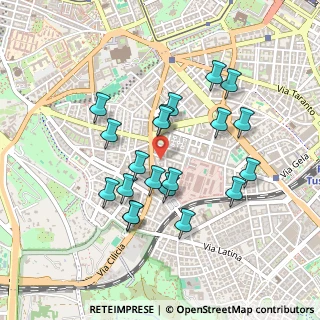 Mappa Via Dacia, 00183 Roma RM, Italia (0.4395)
