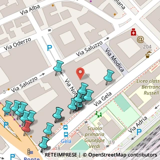 Mappa Via Gela, 00182 Roma RM, Italia (0.07407)