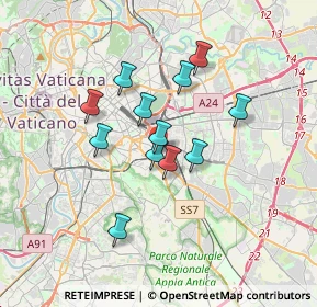 Mappa Via Gubbio, 00181 Roma RM, Italia (2.87583)