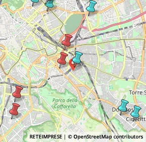 Mappa Via Gubbio, 00181 Roma RM, Italia (3.31615)