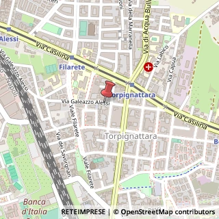 Mappa Via Galeazzo Alessi,  225, 00176 Roma, Roma (Lazio)