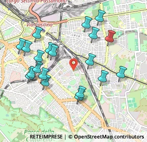 Mappa Via Fossato di Vico, 00181 Roma RM, Italia (1.084)
