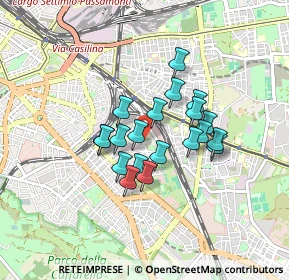 Mappa Via Lugnano in Teverina, 00181 Roma RM, Italia (0.669)