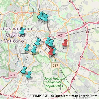 Mappa Via Fossato di Vico, 00181 Roma RM, Italia (3.71214)