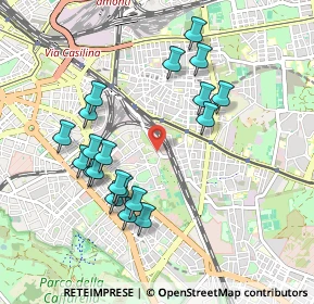 Mappa Via del Mandrione, 00181 Roma RM, Italia (0.993)