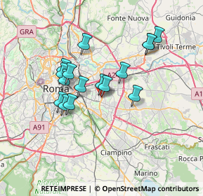 Mappa Via dei Pampini, 00172 Roma RM, Italia (6.30063)