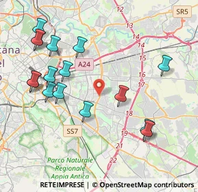 Mappa Via dei Pampini, 00172 Roma RM, Italia (4.78438)