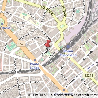 Mappa Via Gela, 71, 00182 Roma, Roma (Lazio)