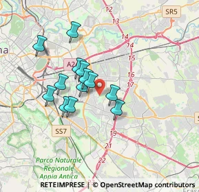 Mappa Via Pietro Castelli, 00172 Roma RM, Italia (2.93846)
