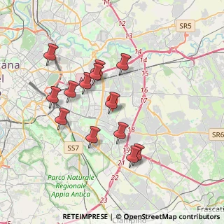 Mappa Via Pietro Castelli, 00172 Roma RM, Italia (3.59231)