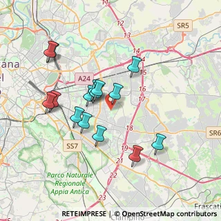 Mappa Via Pietro Castelli, 00172 Roma RM, Italia (3.52333)