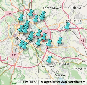 Mappa Via Pietro Castelli, 00172 Roma RM, Italia (7.0475)
