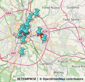 Mappa Via Pietro Castelli, 00172 Roma RM, Italia (7.226)