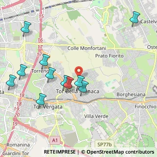 Mappa Via Gualtieri Sicaminò, 00133 Roma RM, Italia (2.43455)