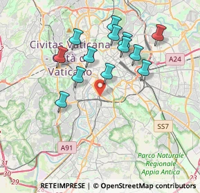 Mappa Viale delle Cave Ardeatine, 00154 Roma RM, Italia (3.69154)