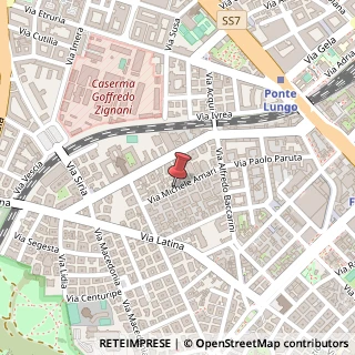 Mappa Via Michele Amari,  44, 00179 Roma, Roma (Lazio)