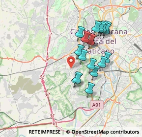 Mappa Via dei Malaspina, 00163 Roma RM, Italia (3.33944)