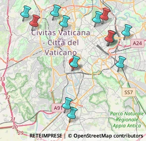 Mappa Ponte Testaccio, 00153 Roma RM, Italia (5.28846)