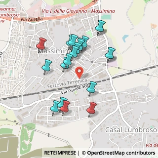 Mappa Piazza Fabrizio Napolitani, 00166 La Massimina-Casal Lumbroso RM, Italia (0.4615)