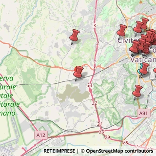 Mappa Via D'Amico Tomasino, 00166 La Massimina-casal Lumbroso , Italia (7.3455)