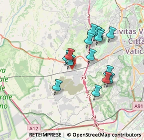 Mappa Piazza Fabrizio Napolitani, 00166 La Massimina-Casal Lumbroso RM, Italia (3.31563)