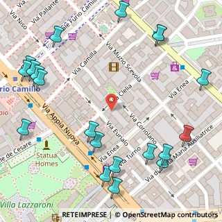 Mappa Via Clelia, 00181 Roma RM, Italia (0.201)