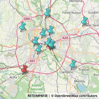 Mappa Via Clelia, 00181 Roma RM, Italia (7.63)
