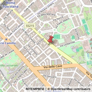 Mappa Via Tuscolana, 404, 00181 Roma, Roma (Lazio)