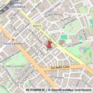 Mappa Via Muzio Scevola, 47, 00181 Roma, Roma (Lazio)