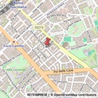 Mappa Via muzio scevola 28/d, 00181 Roma, Roma (Lazio)