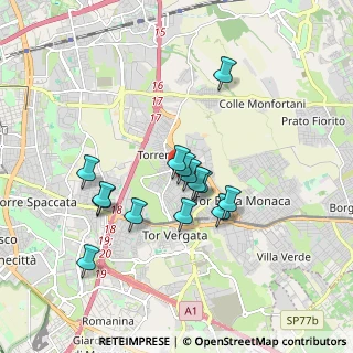 Mappa Via Selene, 00133 Roma RM, Italia (1.59071)
