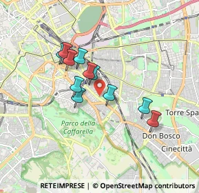 Mappa Via Umbertide, 00181 Roma RM, Italia (1.44636)