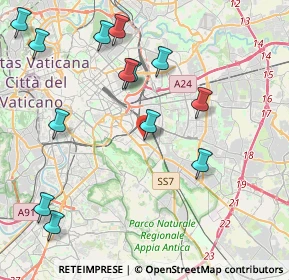 Mappa Via Umbertide, 00181 Roma RM, Italia (5.35643)