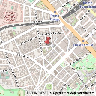 Mappa Via Benedetto Varchi, 4, 00179 Roma, Roma (Lazio)