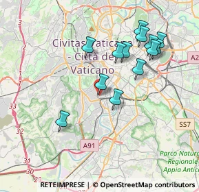 Mappa Via Guido Cavalcanti, 00152 Roma RM, Italia (3.90923)