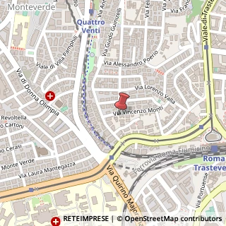 Mappa Via Vincenzo Monti, 31, 00152 Roma, Roma (Lazio)