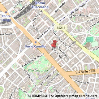 Mappa Via Eurialo, 28, 00181 Roma, Roma (Lazio)