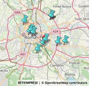 Mappa Piazza Cardinali Giuseppe, 00177 Roma RM, Italia (6.06615)