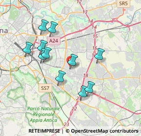 Mappa Via delle Passiflore, 00172 Roma RM, Italia (3.57182)