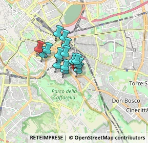 Mappa Via Enea, 00181 Roma RM, Italia (1.04933)