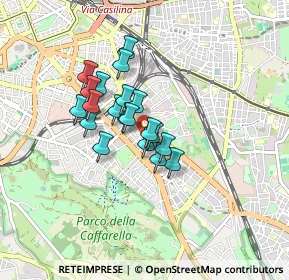 Mappa Via Enea, 00181 Roma RM, Italia (0.624)