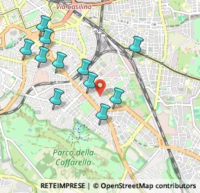 Mappa Via Enea, 00181 Roma RM, Italia (1.02)